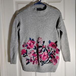 Embroidered Sweater Joules Clothing Wool Blend Size 4